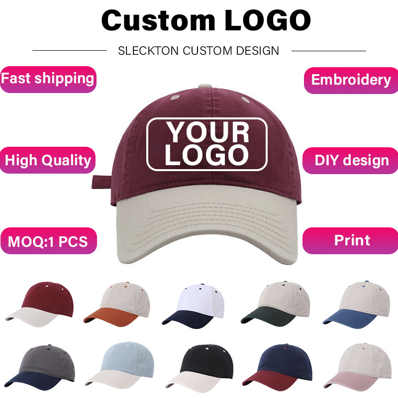 Stussy Bucket Hat - SLECKTON 남녀공용 커스텀 로고 스플라이싱 야구