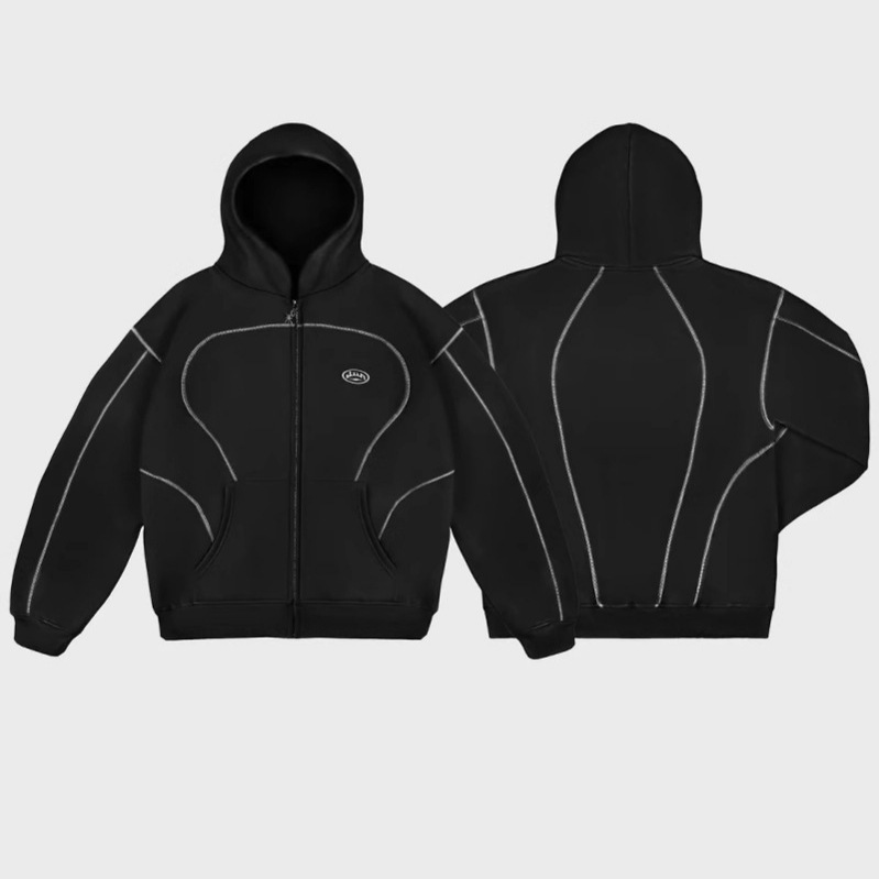 Streetwear Brand Hoodies - 루즈핏 지퍼 후드티 스트릿웨어 유니섹스 캐주얼