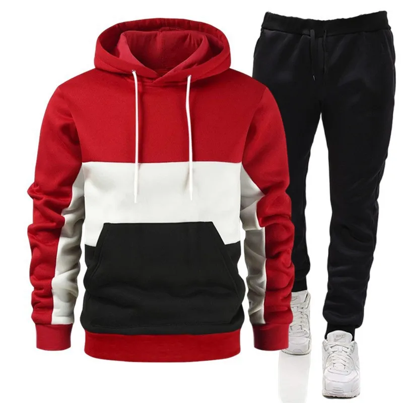 Streetwear Brand Hoodies - 남성용 2피스 브랜드 가을 겨울 후드티