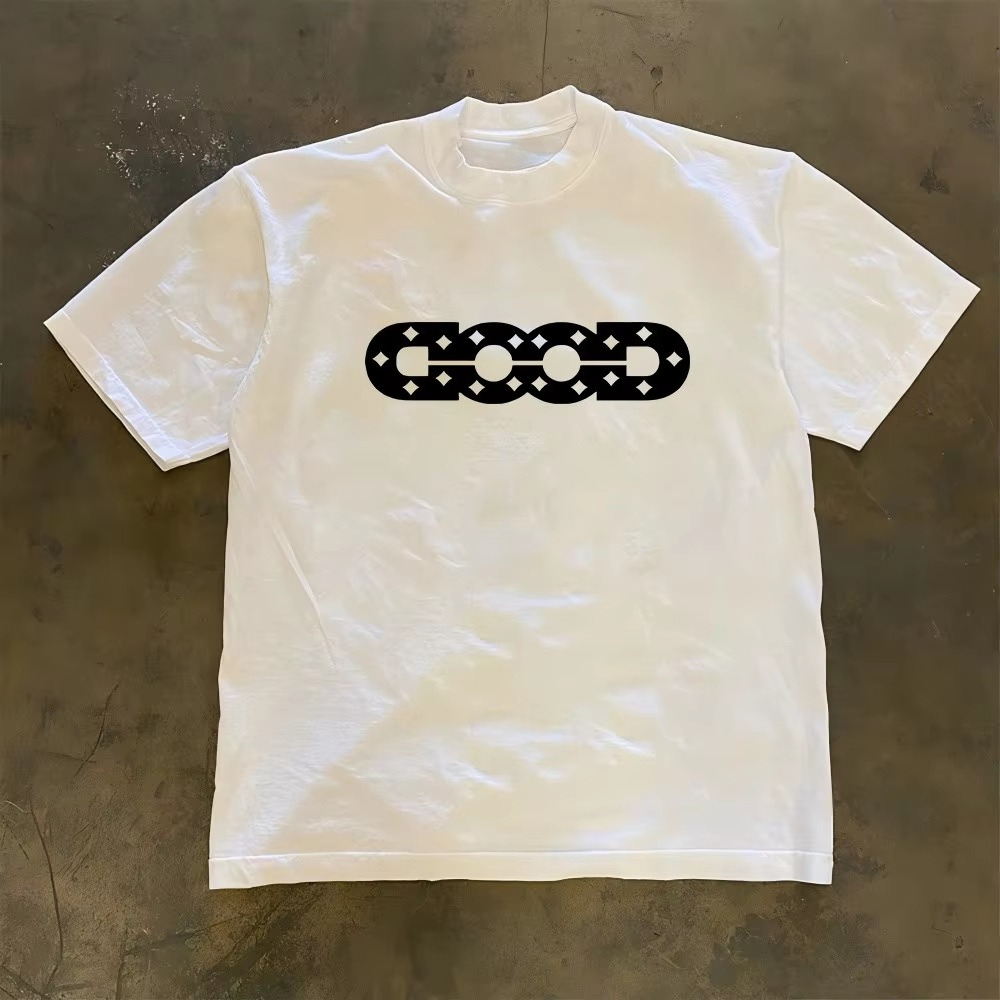 Good Streetwear Brand - GOOD 로고 화이트 Y2K 스트리트 트렌디