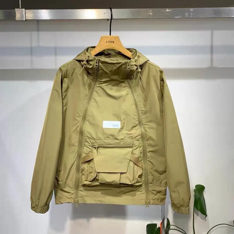 Streetwear Brand Hoodies - 아메리칸 빈티지 지퍼 후드티 스웨트셔츠 포켓