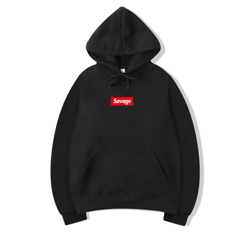 Streetwear Brand Hoodies - 남녀공용 와일드 브랜드 후드 스웻셔츠, 힙합
