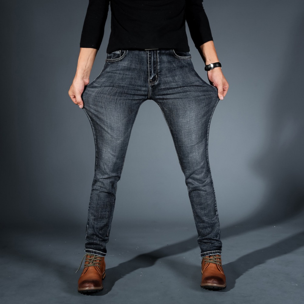 패션 미니멀리스트 스트레치 청바지 남성 스키니 2025 - Streetwear Brand Denim 리뷰 및 가격