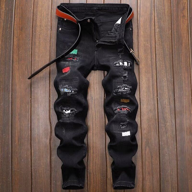 한국 패션 스트리트웨어 브랜드 찢어진 청바지 여름 슬림 - Streetwear Brand Denim 리뷰 및 가격