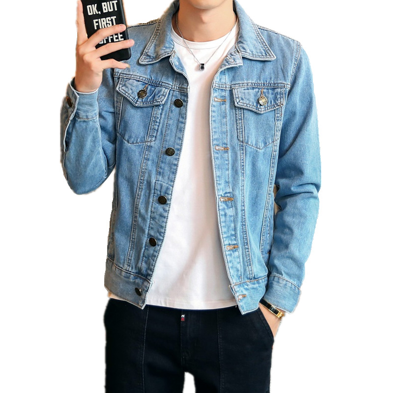 패션 브랜드 봄 가을 남성 데님 재킷 남성 레트로 코튼 - Streetwear Brand Denim 리뷰 및 가격