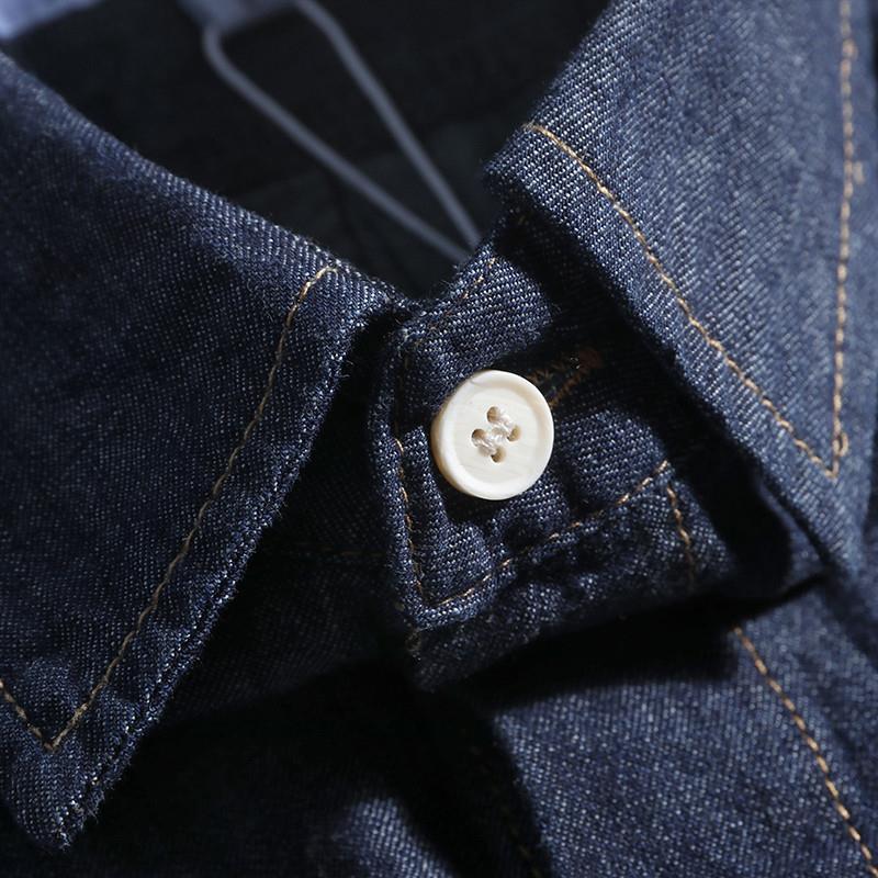 레트로 일본식 루즈핏 남성 데님 셔츠 반팔 트렌디 브랜 - Streetwear Brand Denim 리뷰 및 가격