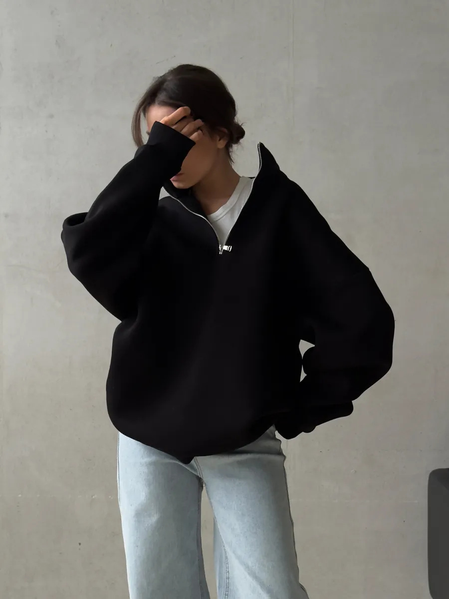 아메리칸 레트로 하프 지퍼 알파벳 패치 긴팔 후드티 여 - Streetwear Brand Hoodies 리뷰 및 가격
