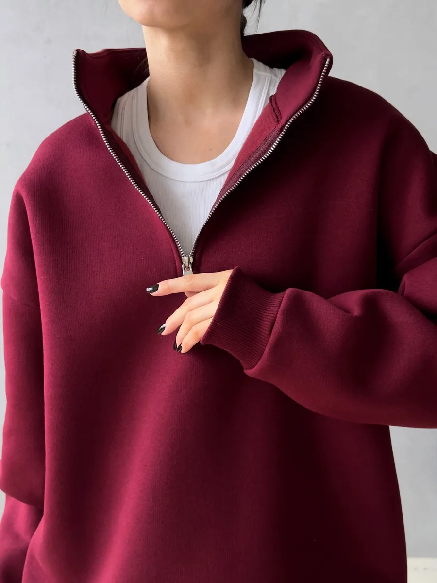 아메리칸 레트로 하프 지퍼 알파벳 패치 긴팔 후드티 여 - Streetwear Brand Hoodies 리뷰 및 가격