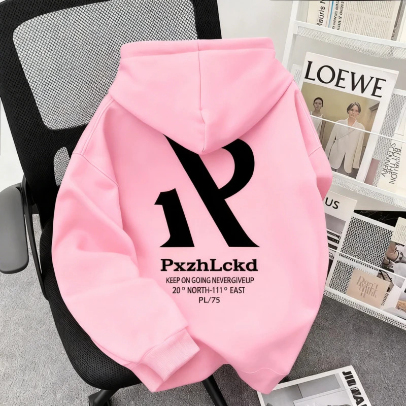 남성용 가을 겨울 미국 스타일 레터 프린트 트렌디 브랜 - Streetwear Brand Hoodies 리뷰 및 가격