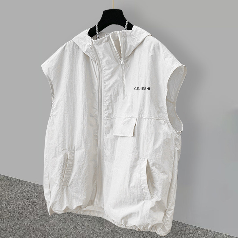 아이스 실크 지퍼 후드 베스트 남성 피트니스 여름 트렌 - Streetwear Brand Hoodies 리뷰 및 가격