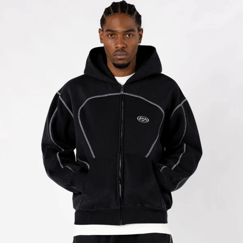 루즈핏 지퍼 후드티 스트릿웨어 유니섹스 캐주얼 아우터웨 - Streetwear Brand Hoodies 리뷰 및 가격