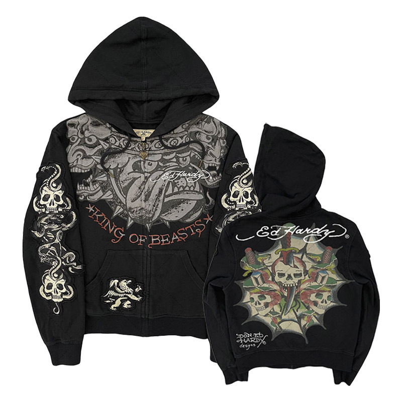 아메리칸 고딕 록 스컬 본스 오버사이즈 후디 Y2K 힙 - Streetwear Brand Hoodies 리뷰 및 가격