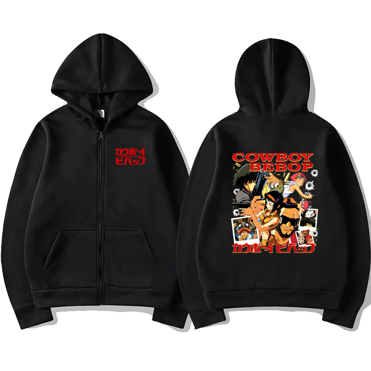 애니메이션 카우보이 비밥 지퍼 후드티 스파이크 스피겔  - Streetwear Brand Hoodies 리뷰 및 가격