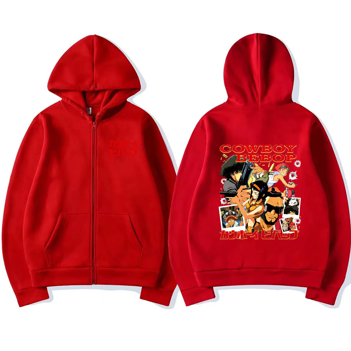 애니메이션 카우보이 비밥 지퍼 후드티 스파이크 스피겔  - Streetwear Brand Hoodies 리뷰 및 가격