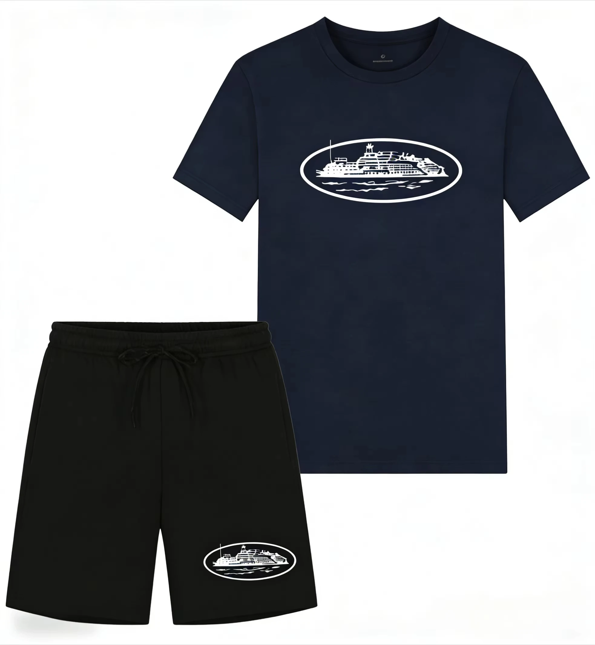 2026 여름 신상 스몰 보트 프린트 투피스 티셔츠와  - Streetwear Brand T Shirt 리뷰 및 가격