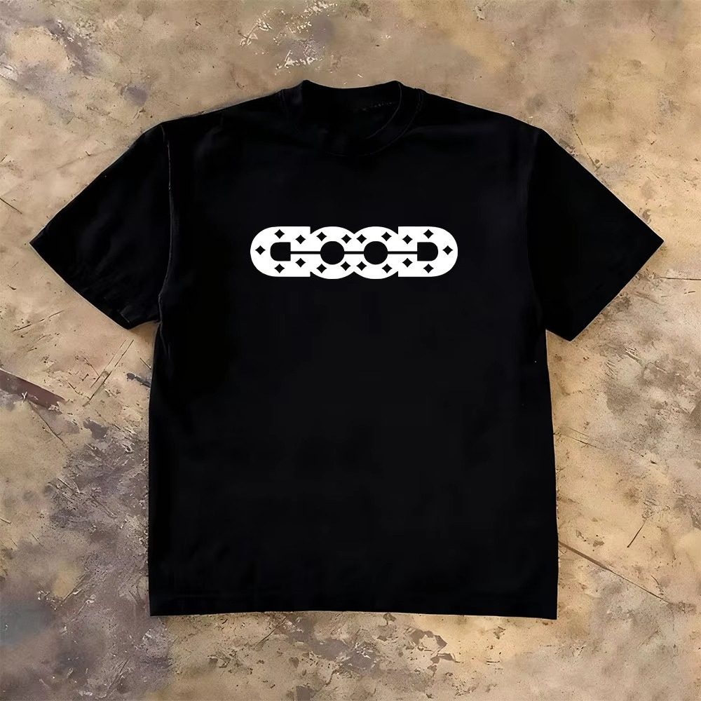 GOOD 로고 화이트 Y2K 스트리트 트렌디 브랜드 티 - Good Streetwear Brand 리뷰 및 가격