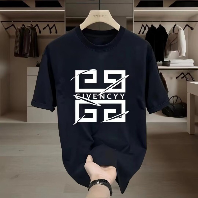2026남성용 GIVENCY 브랜드 로고 프린트 티셔츠 - Streetwear Brand Logo Design 리뷰 및 가격